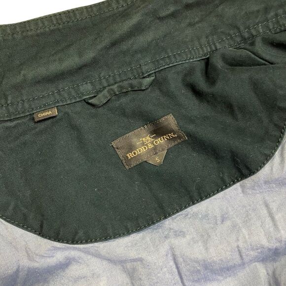 Rodd & Gunn Armitage Jacket Mens S Blue Canvas Moto Biker Faded Utility Casual - Picture 4 of 13